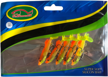 Купить Силиконовые приманки с крючками для рыбалки 6cm 001 оптом по самой низкой цене 135 ₽ с доставкой по России