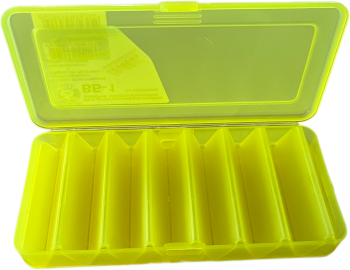 Купить Коробка для воблеров и балансиров ВБ-1  2-х сторонняя (7+7 отд.) (190х85х35) Желтый, оптом по самой низкой цене 140 ₽ с доставкой по России
