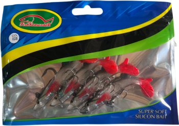 Купить Силиконовые приманки с крючками для рыбалки 8cm 004 оптом по самой низкой цене 135 ₽ с доставкой по России