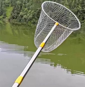 Купить Подсак кркглый (Нержавающая сталь) 4м   оптом по самой низкой цене 590 ₽ с доставкой по России